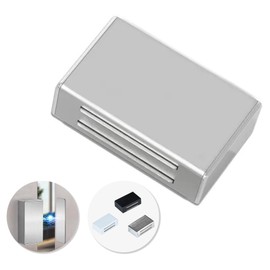 Magnetic Catch, Screwless, Double Sided Tape Included, Set of 2, 3 Colors Available, Magnetic Catch Latch, Stainless Steel, Super Strong, Magnet, Door Stopper, Magnetic Door Catch for Sliding Doors,