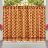 Saffron Marigold Half Kitchen Cotton Curtains for Small Windows, Bathroom