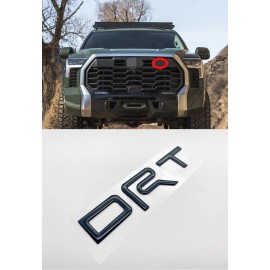 TDR Black RAISED UPPER GRILLE TRD LETTERS FOR TOYOTA TUNDRA 2022 - 2024