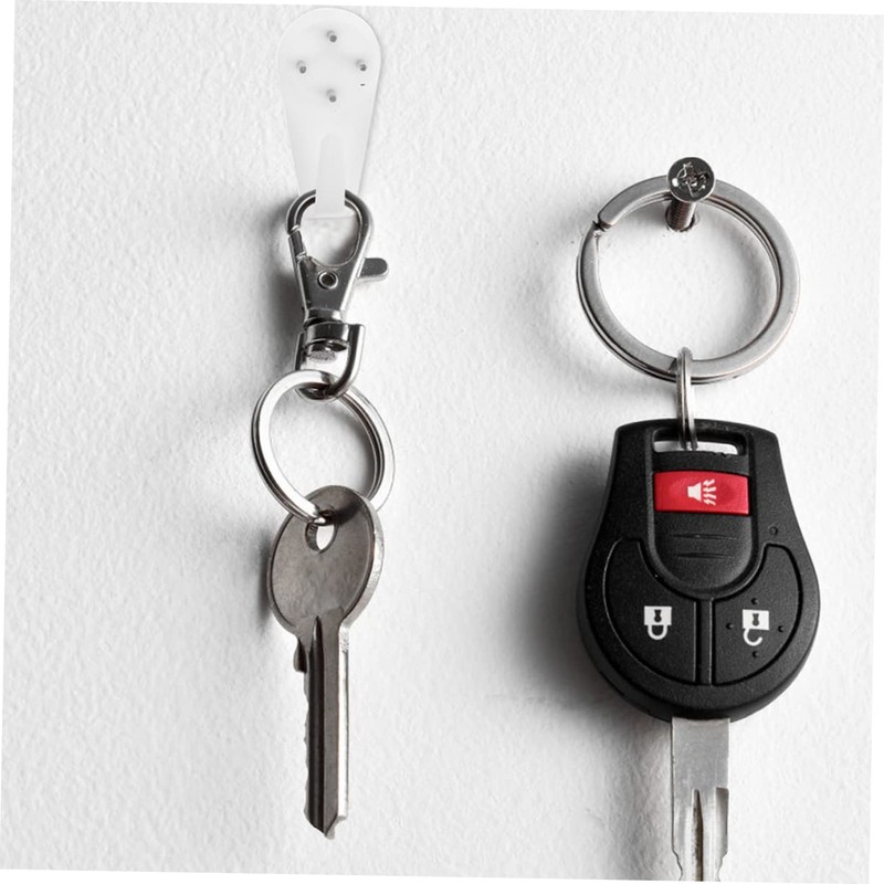 WHAMVOX Home Organization Hooks Set of 4 Cross-Stitch Wall Clock