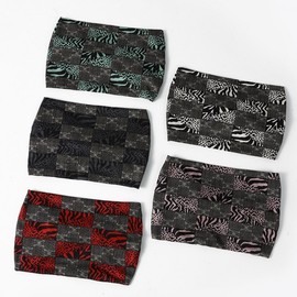 Sports Headband: New Cross-Border Fashion Wide-Edge Bohemian Yoga Fabric Hair Band Free Size/Pink 15ea