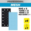 Trend Professional 115 x 230 mm Half Sheet Sanding Pads,