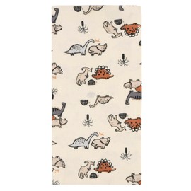 Gerber Unisex Baby 100% Cotton Flannel Receiving Blankets for Babies and Newborns 30x30 Inches (Pack of 4), Dino