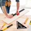 Woodworking Set Square Tool, 7 Inch Metric Triangle Scale Ruler