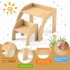 HONEY JOY Kids Table and Chair Set, Children Wooden Activity