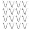sourcing map 16pcs Single Button Kayak Paddle Snap Spring Clip