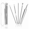 Blackhead Remover Comedone Squeezer Set, elloLife Blackhead Remover with Stainless