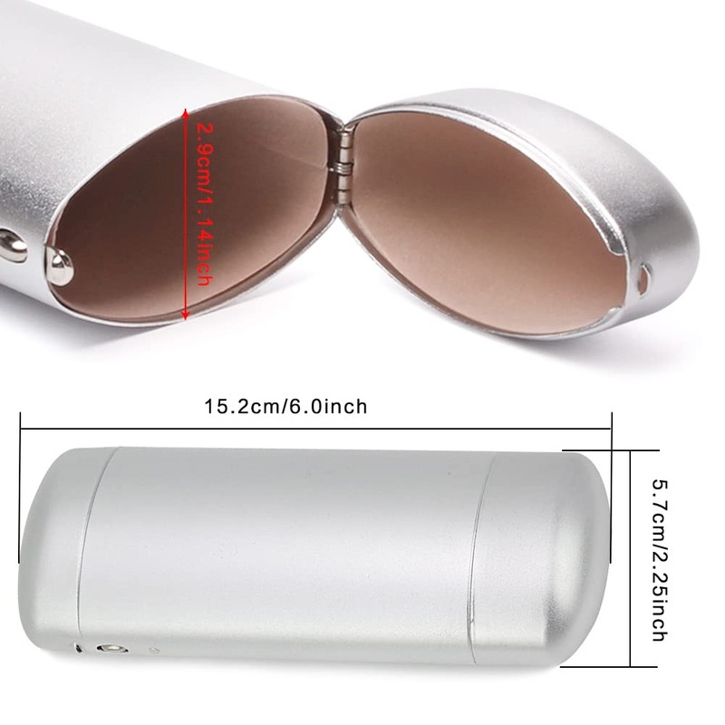 EZESO Glasses Case Spectacle Case Box Aluminum Lattice Nearsighted Eyeglass
