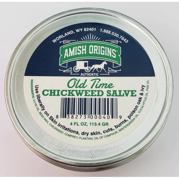 Amish Origins Old Time Chickweed Salve 4 oz