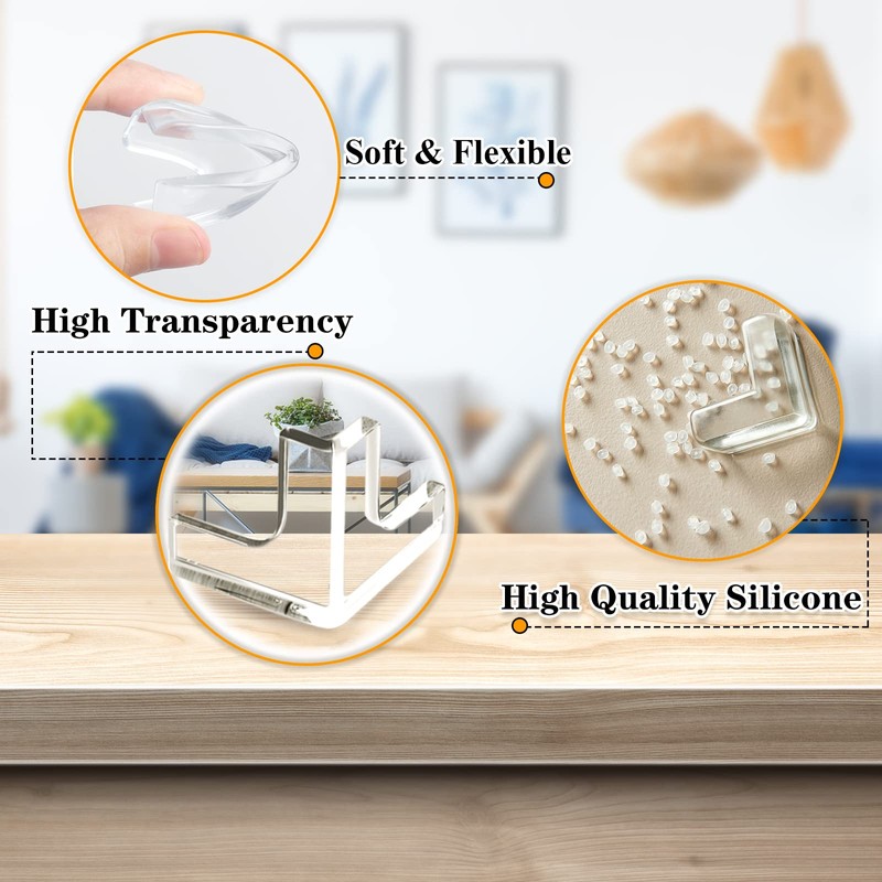 Gudui Corner Protector Baby Proofing (14 Pack) Clear Guards Table