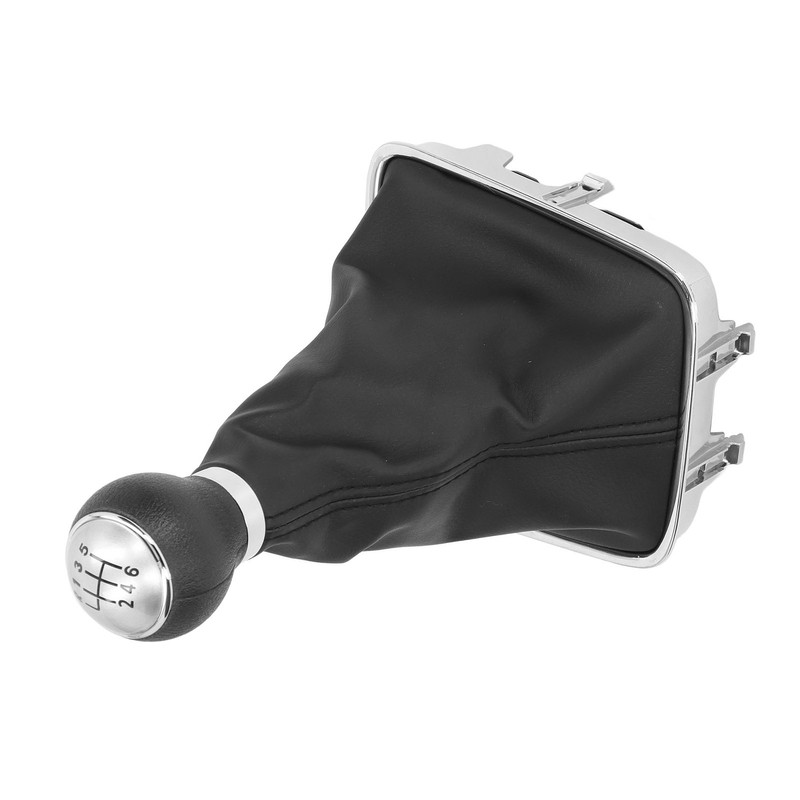 6 Speed Gear Shift Knob With PU Leather Boot Automotive