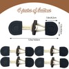 DHER 4 Pairs Leather Buttons Toggle Buttons Wooden Buttons Closure