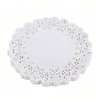 DOUSUI White Paper Doilies 100PCS,4.5 inch Round Lace Paper Doilies