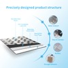 Art3d 10-Pack Self-Adhesive Metal Backsplash Peel and Stick Tile for
