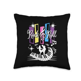 50s Sock Hop Dance Party Doo Wop Retro 1950s Rockabilly Throw Pillow