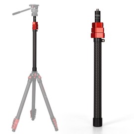 IFOOTAGE Carbon Fiber Camera Pole, 37-108cm/14.6-42.5in Extension Tube With 1/4" 3/8" Screw, Compatible With Tripod/Monopod/Camera, EP1-C105