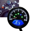 HANSWD MPH/KMH 124MPH/199km per hour 12000rpm LCD Digital Speedometer Tachometer