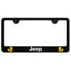 Au-TOMOTIVE GOLD Jeep Duck Black Unbreakable Polycarbonate License Plate Frame