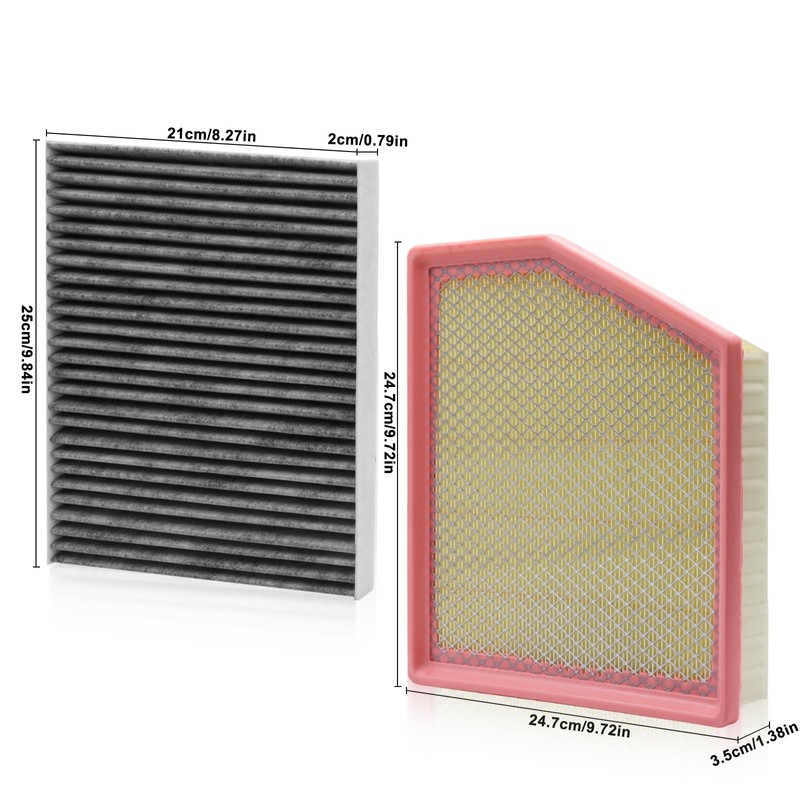 BX-Good Cabin Engine Air Filter for Chrysler Pacifica 3.6L V6