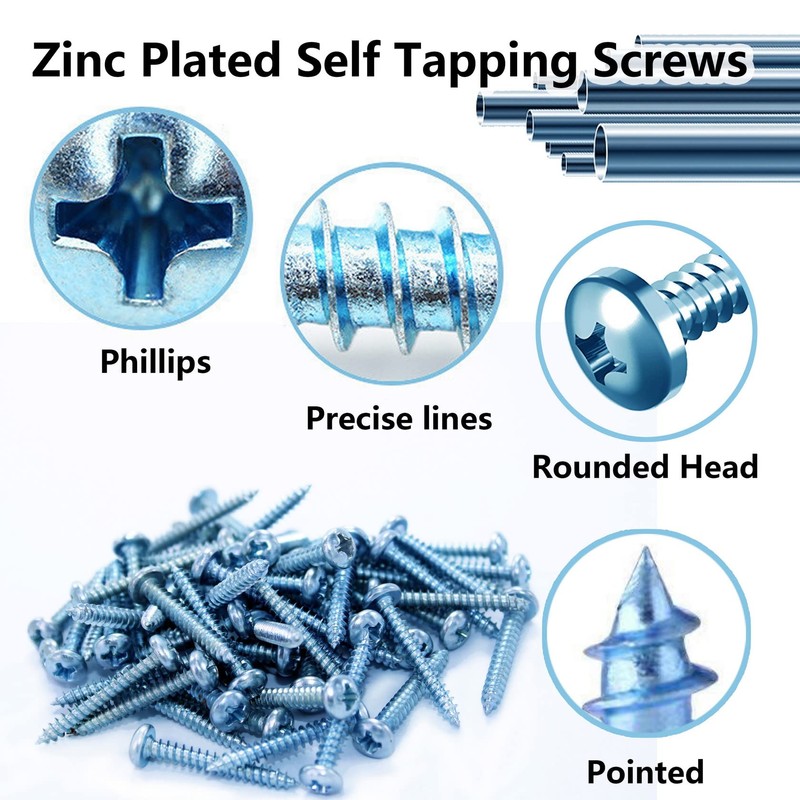Ansoon Plastic Self Drilling Drywall Anchor with Screws Kit -