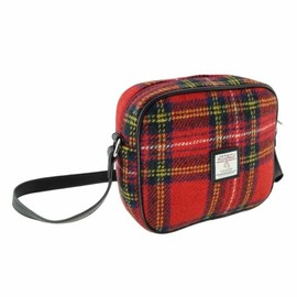 Kilts Wi Hae Green Brown MacLeod Harris Tweed Tartan Check Mini Handbag Purse