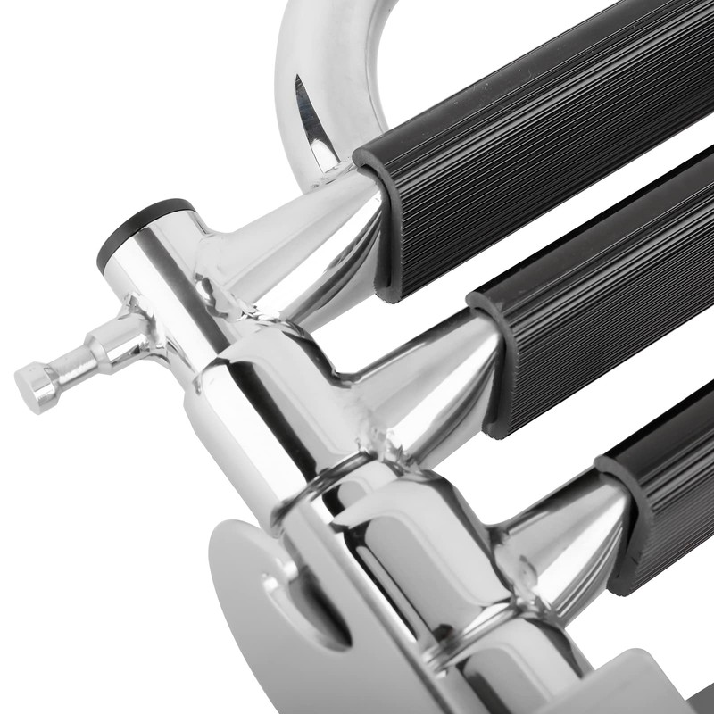 Amarine Made Boat Ladder, 4-Step Sliding Ladder with Stainless Steel