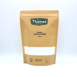 Organic Potato Starch-Certified Organic, Non-GMO, Vegan, No Additives, No Preservatives, Resealable Bag by Thames Organic 500g