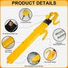 Steering Wheel Lock Anti-Theft Device Adjustable Length Clamp Double Hook