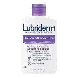 Lubriderm UV-15 Protección Solar  Moisturizing Sunscreen Lotion SPF 15, 400ml                                                                         