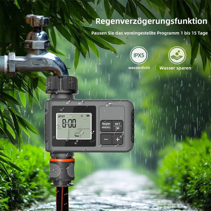 Haozee Watering Computer Watering Timer with Rain Delay/Automatic and Manual