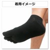 Asuka Asahi Kasei 5 Toe Socks, Deodorizing, Made with ROICA,