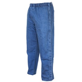 Funny Guy Mugs Tearaway Jeans - Premium Breakaway Pants - Elastic Waist Faux Denim Pants (Light Blue, X-Large)