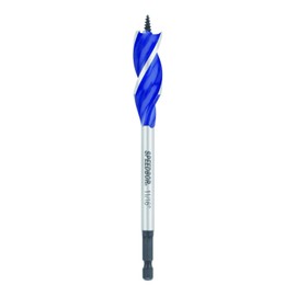 IRWIN SPEEDBOR Tri Flute Wood Drill Bit 11/16"(3041016) , Black