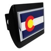 Elektroplate Colorado State Flag All Metal Black Hitch Cover for