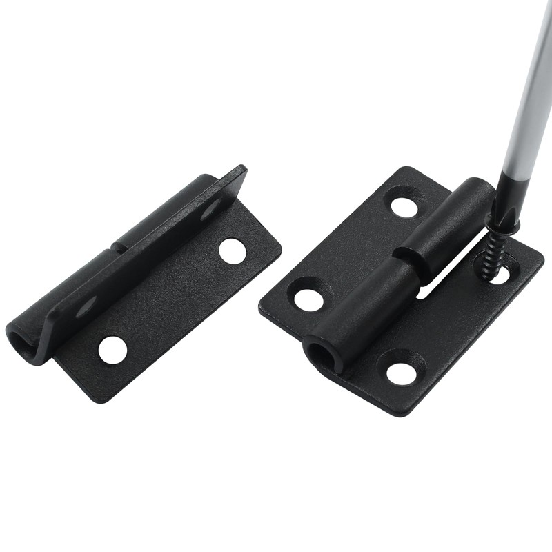 Cionyce 2 PCS Black Stainless Steel Lift Off Hinges -
