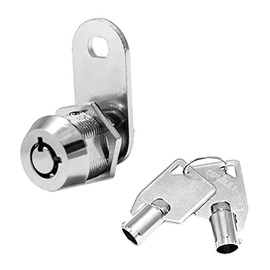 Kingsley Tubular Cam Lock with 7/8" Cylinder--Chrome Finish, Keyed Alike, RV Lock Replacement, Camper Lock, Cabinet Lock, ATM, Vending Machine Lock, Tool Box Lock, File Cabinet, Arcade Lock