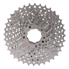 Freewheel 9/10/11/12 Speed 32/36/42/46T Hollow Design Lightweight Super Abrasion Steel Heavy Duty Sprocket Cassette Mountain Bike Road Bike Bicycle Replacement Accessories (10S 11-36T Silver)