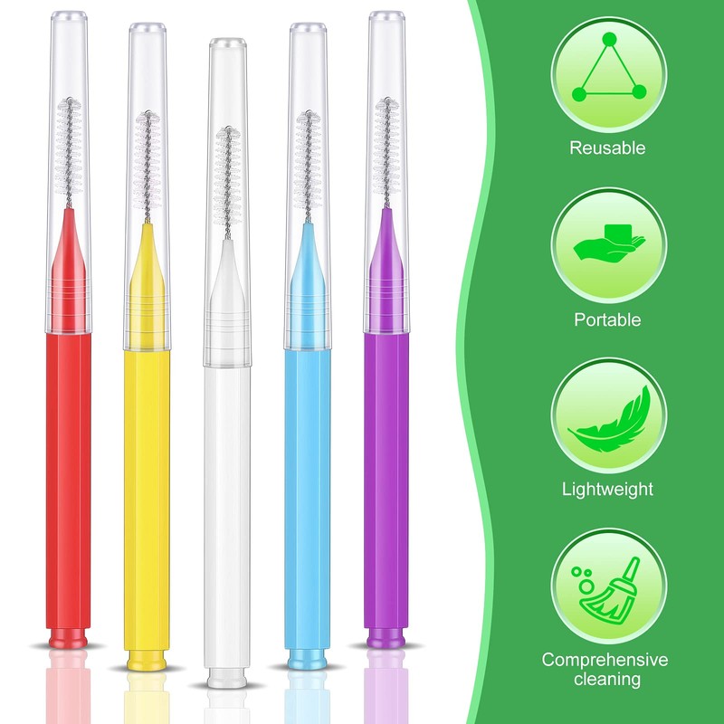 Zopeal 250 Pcs Interdental Brush for Braces Disposable Braces Flossers