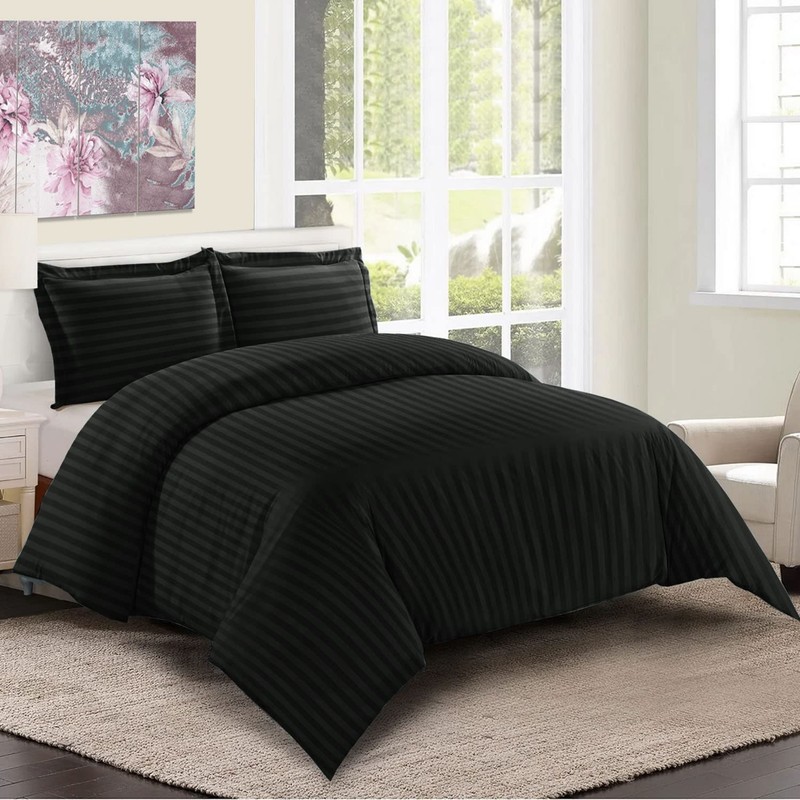 Imperial Rooms Duvet Cover Sets – Stripes Satin Quilt Cover