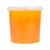 Tea Zone B2051 Mango Popping Pearls for Boba tea Beverages,