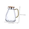 Sosoport 1Pc Capacity Glass Water Pitcher with Lid Practical Cold