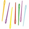 Baker Ross EF892 Bulk Pack of Coloured Plastic Needles for