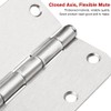 24 Pack Nickel Door Hinges Brushed Nickel 3 1/2 Interior