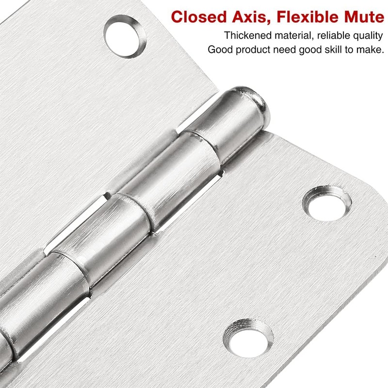24 Pack Nickel Door Hinges Brushed Nickel 3 1/2 Interior