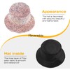 MESU Sequin Bucket Hat Shiny Bling Sun Hats Glitter for