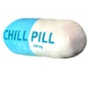 MRJ Products Chill Pill Pillow - Cervical Neck Pillow, Funny