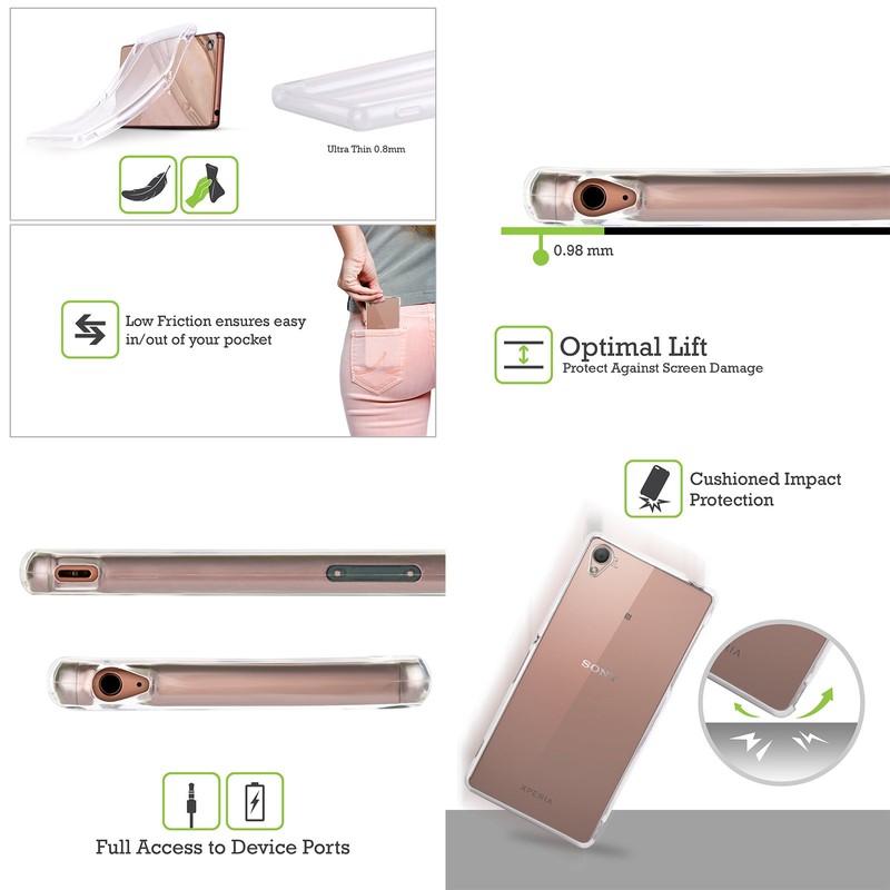 Head Case Designs Key Soft Gel Case for Sony Mobile