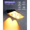 DANCINGBOAR Solar Fence Lights 16 Pack, Outdoor IP65 Waterproof LED,
