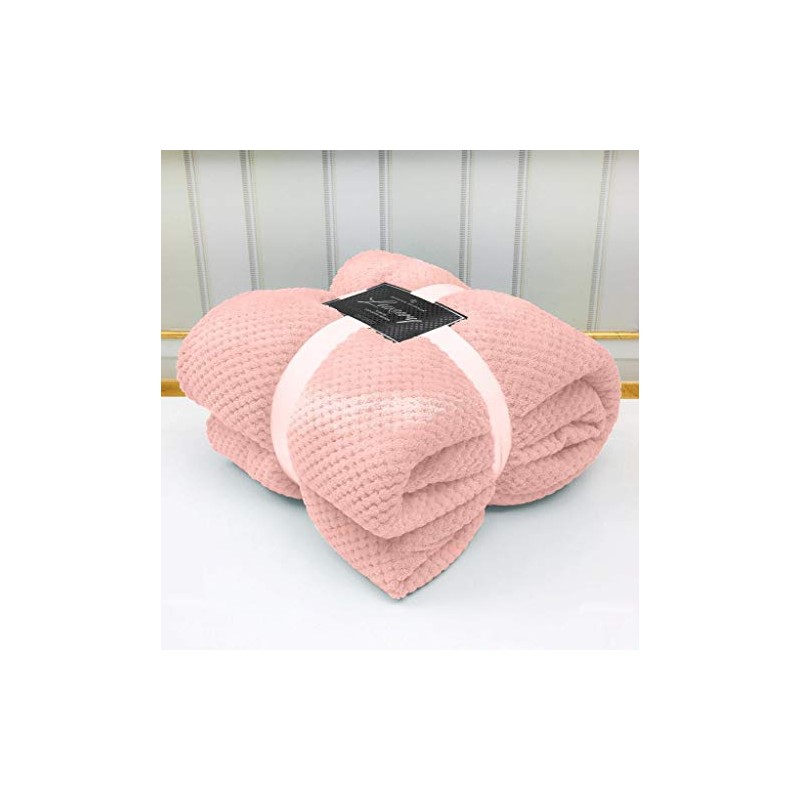 GC GAVENO CAVAILIA Super Soft Popcorn Textured Throws Fleece Blanket