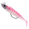 T-Tail Jig Head Soft Fishing Lure with Barbed Hook, Sinking